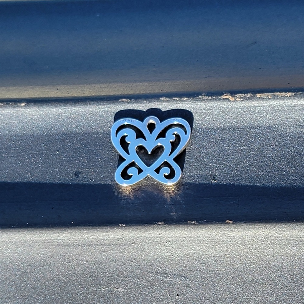 James Avery open butterfly heart charm